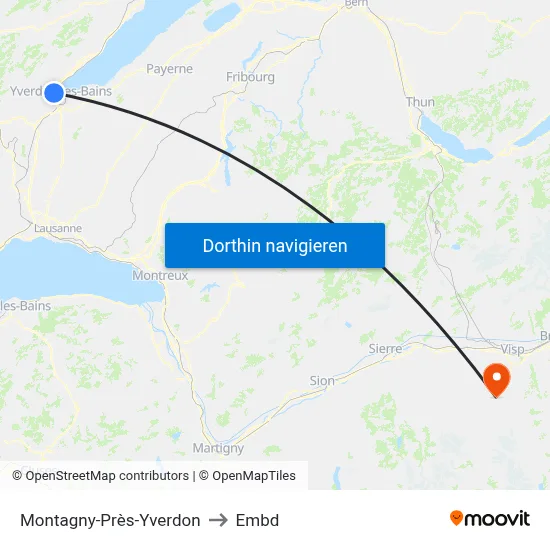 Montagny-Près-Yverdon to Embd map