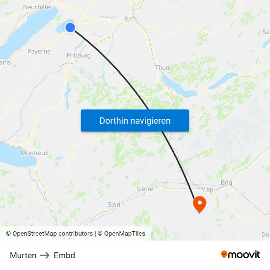Murten to Embd map