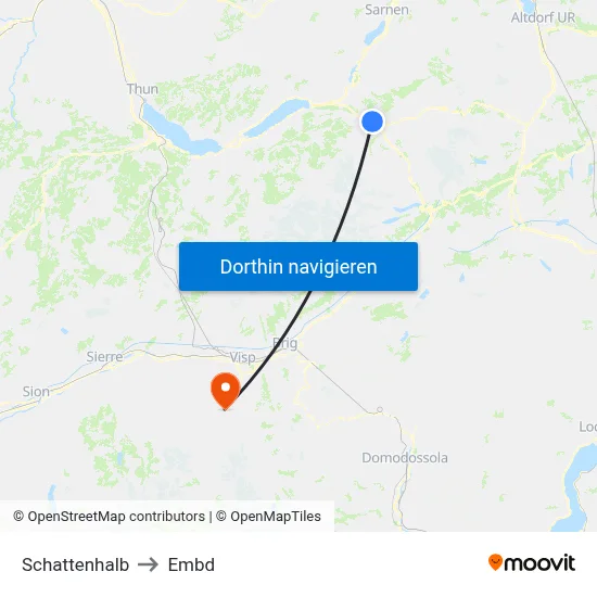 Schattenhalb to Embd map