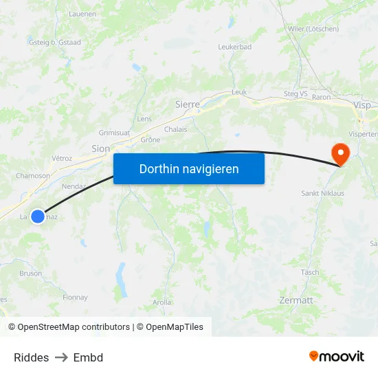 Riddes to Embd map