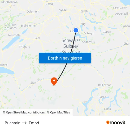 Buchrain to Embd map