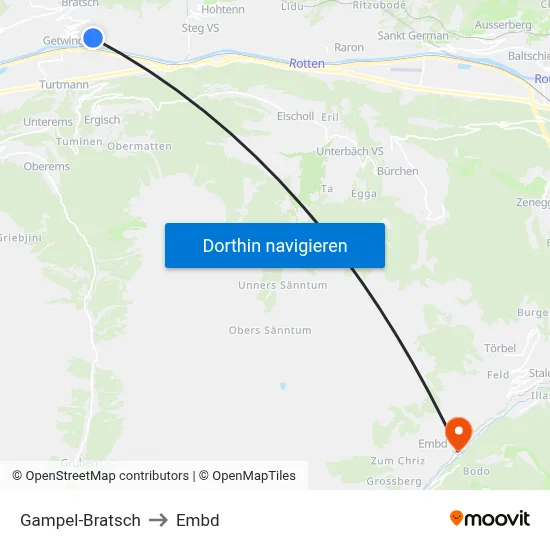 Gampel-Bratsch to Embd map