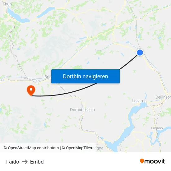 Faido to Embd map