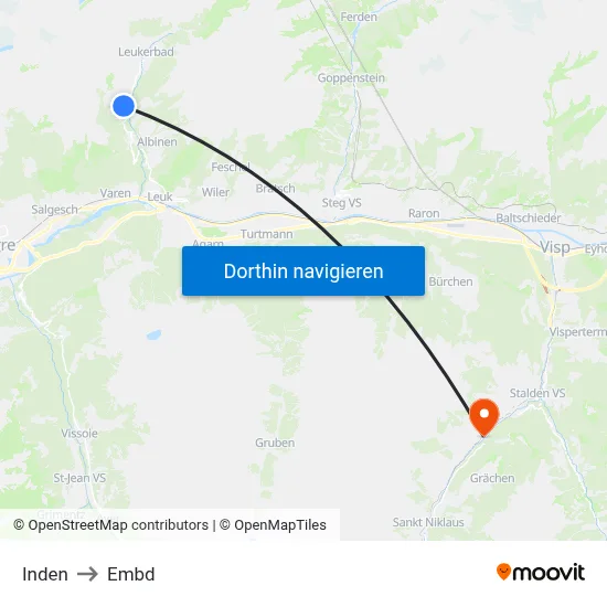 Inden to Embd map