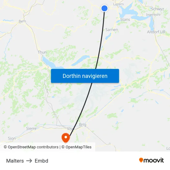Malters to Embd map