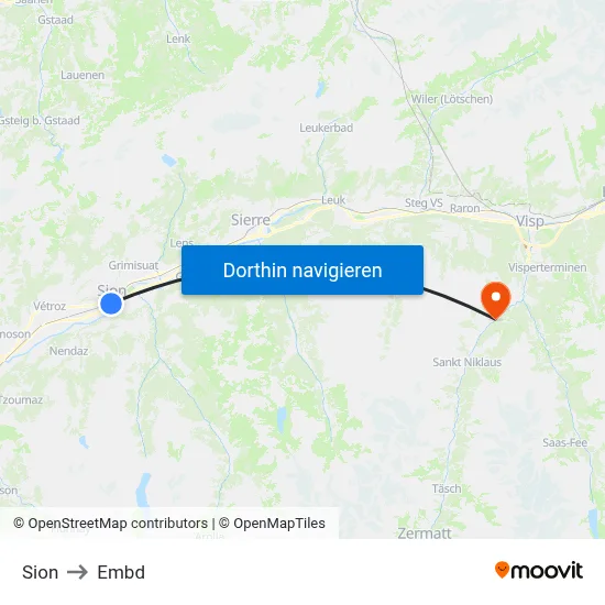 Sion to Embd map