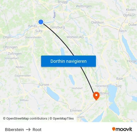 Biberstein to Root map