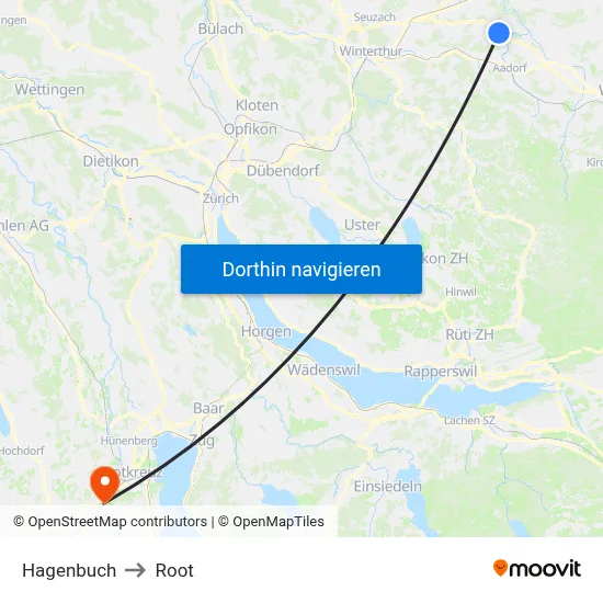 Hagenbuch to Root map