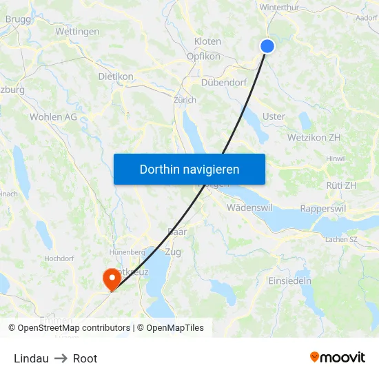Lindau to Root map