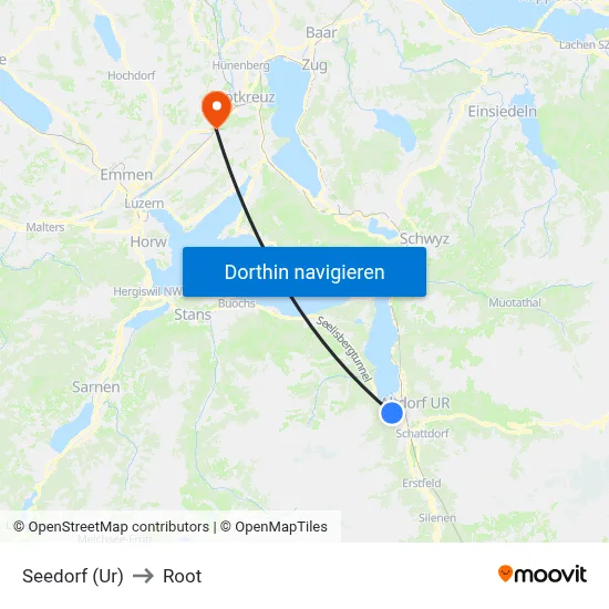 Seedorf (Ur) to Root map