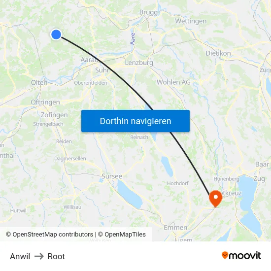 Anwil to Root map