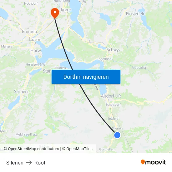 Silenen to Root map