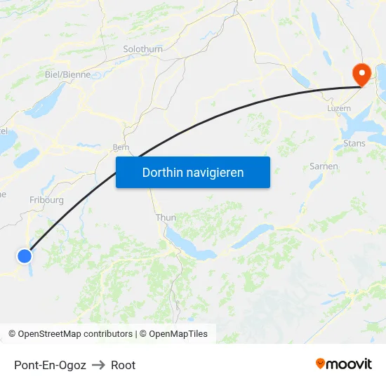 Pont-En-Ogoz to Root map