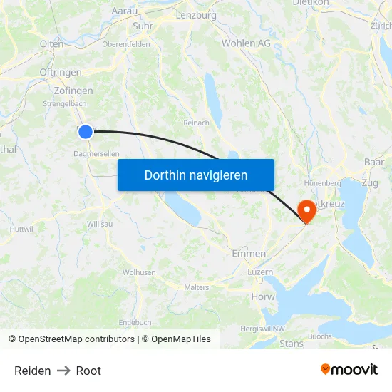 Reiden to Root map