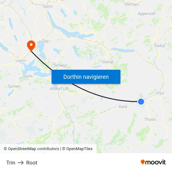 Trin to Root map