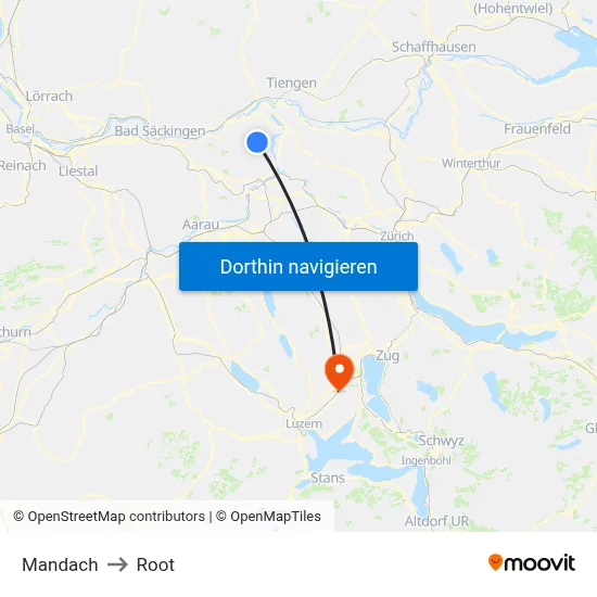 Mandach to Root map