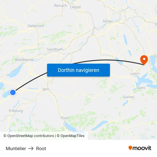 Muntelier to Root map