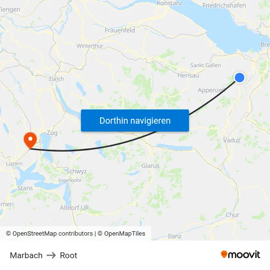 Marbach to Root map