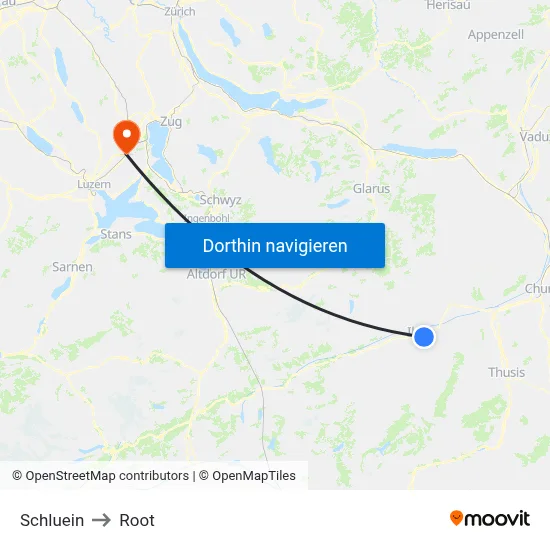 Schluein to Root map