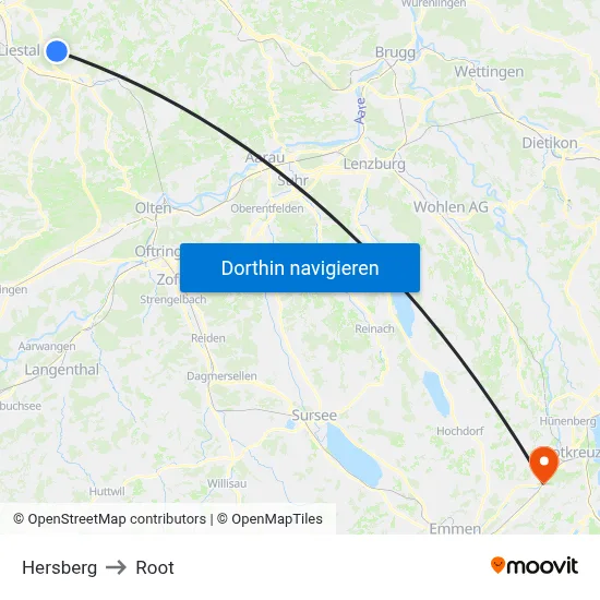 Hersberg to Root map