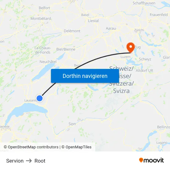 Servion to Root map