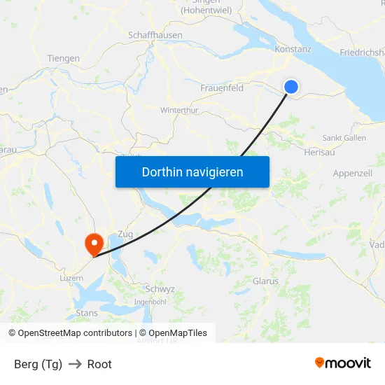 Berg (Tg) to Root map
