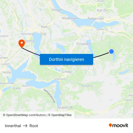 Innerthal to Root map