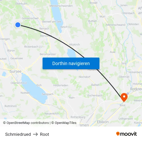 Schmiedrued to Root map