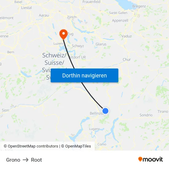 Grono to Root map