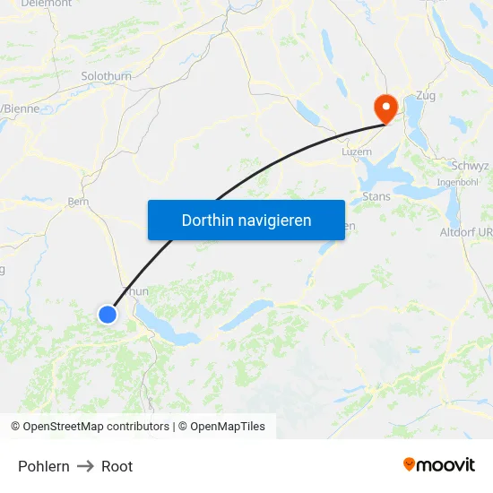 Pohlern to Root map