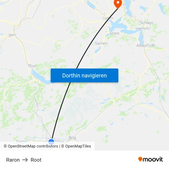 Raron to Root map