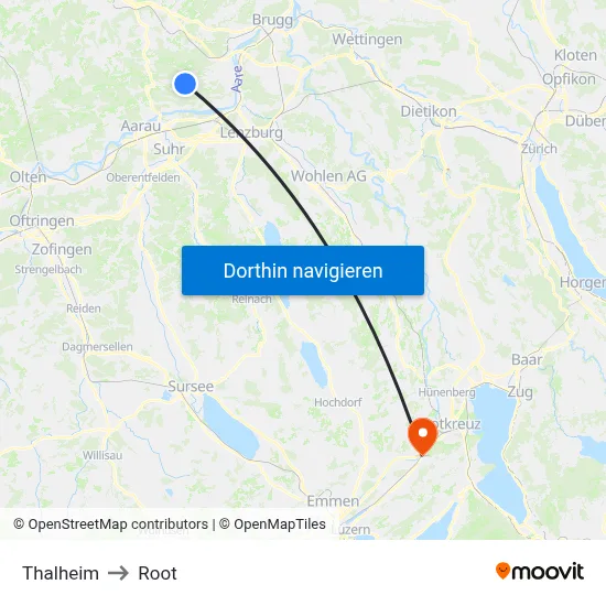 Thalheim to Root map