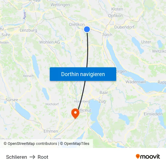 Schlieren to Root map