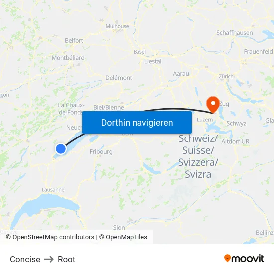 Concise to Root map