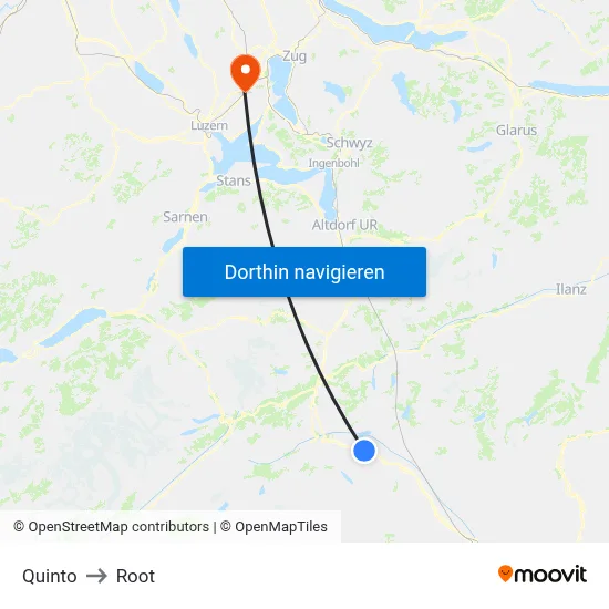 Quinto to Root map