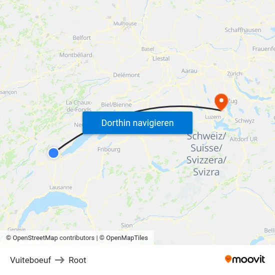 Vuiteboeuf to Root map