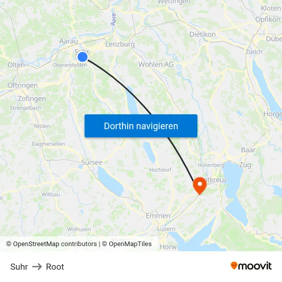 Suhr to Root map