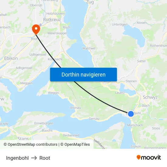 Ingenbohl to Root map