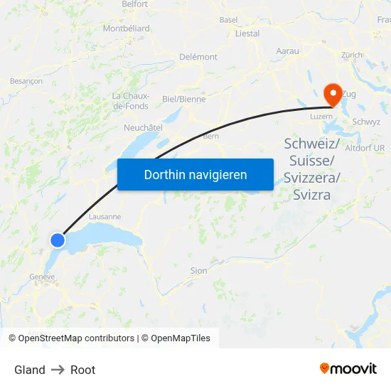 Gland to Root map