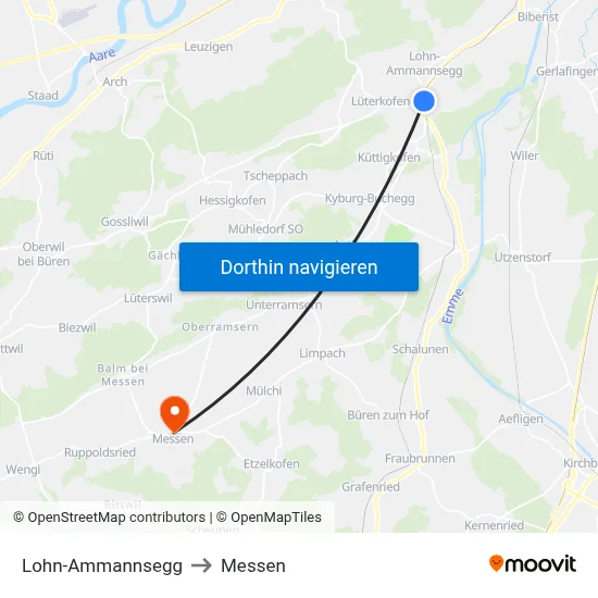 Lohn-Ammannsegg to Messen map