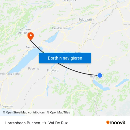 Horrenbach-Buchen to Val-De-Ruz map