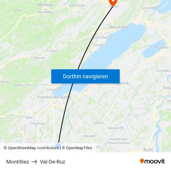 Montilliez to Val-De-Ruz map