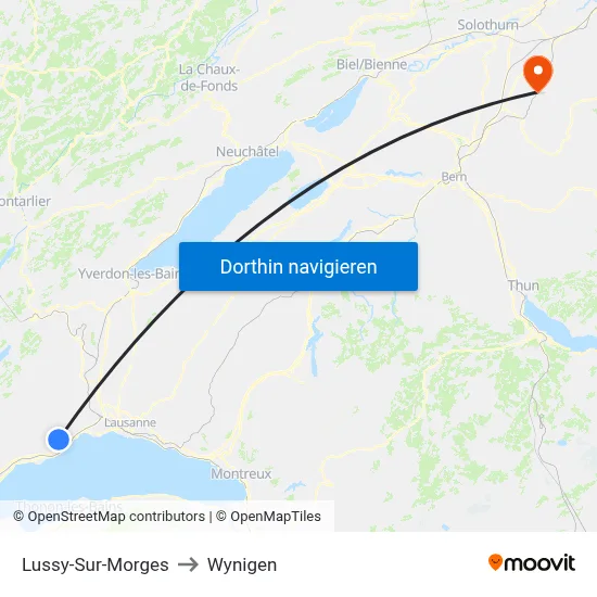 Lussy-Sur-Morges to Wynigen map