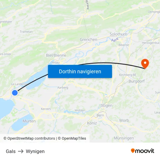 Gals to Wynigen map