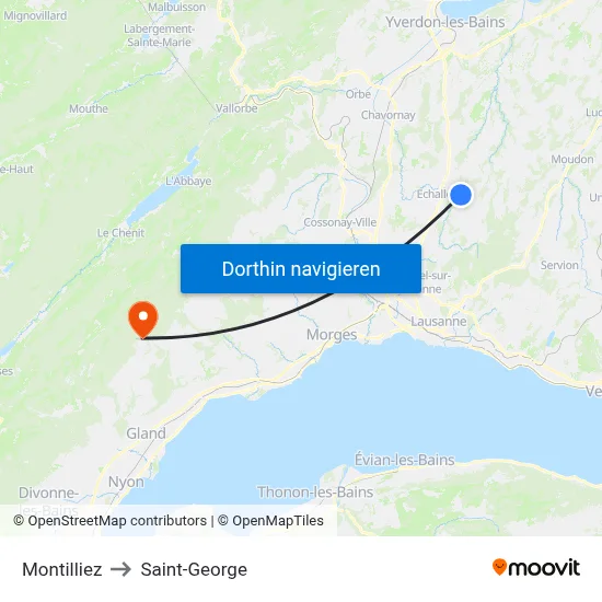 Montilliez to Saint-George map