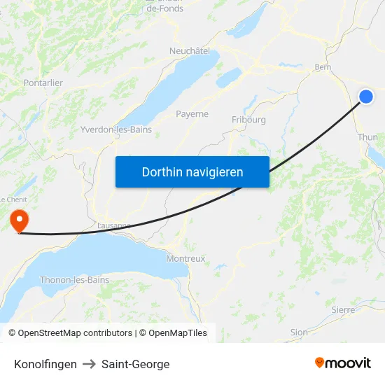 Konolfingen to Saint-George map