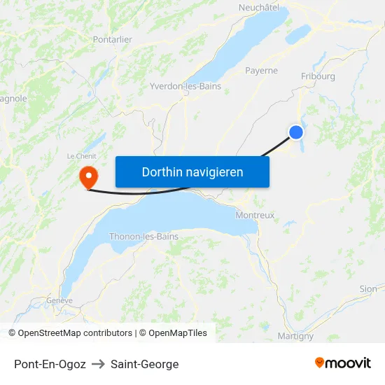 Pont-En-Ogoz to Saint-George map