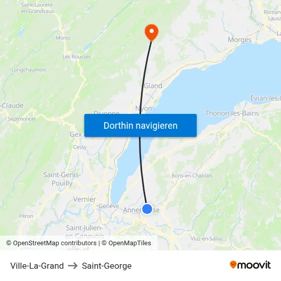 Ville-La-Grand to Saint-George map