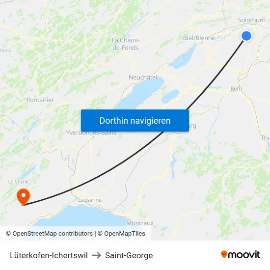 Lüterkofen-Ichertswil to Saint-George map