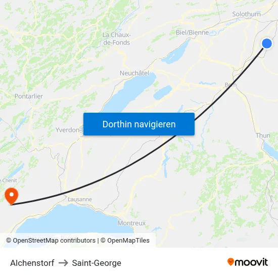 Alchenstorf to Saint-George map